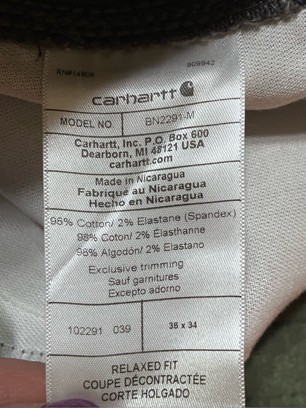 Carhartt Men's Straight Rigby Dungaree in Gray - Picture 7 of 8